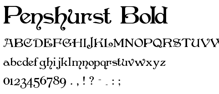 Penshurst Bold font